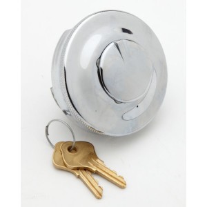 Standard British 2 1/2" cap locking, comes with 2 keys